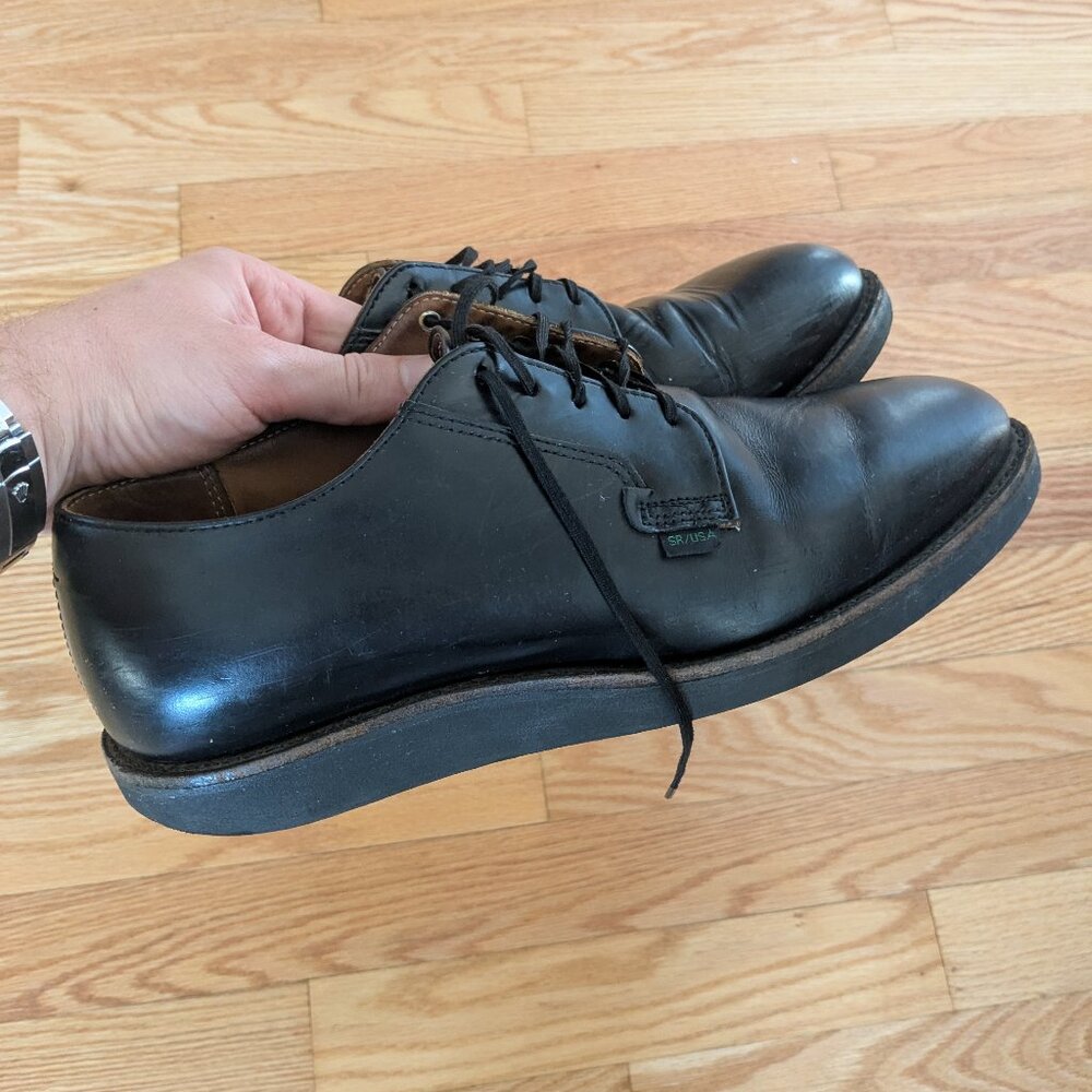 Redwing Postman Oxfords (SIZE US 9.5) in Black Chaparral Leather